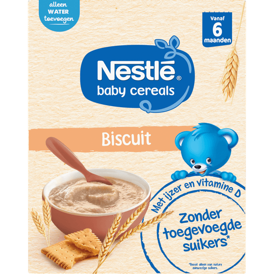 Foto van Nestlé Ontbijtpapje 6+ maanden biscuit op witte achtergrond
