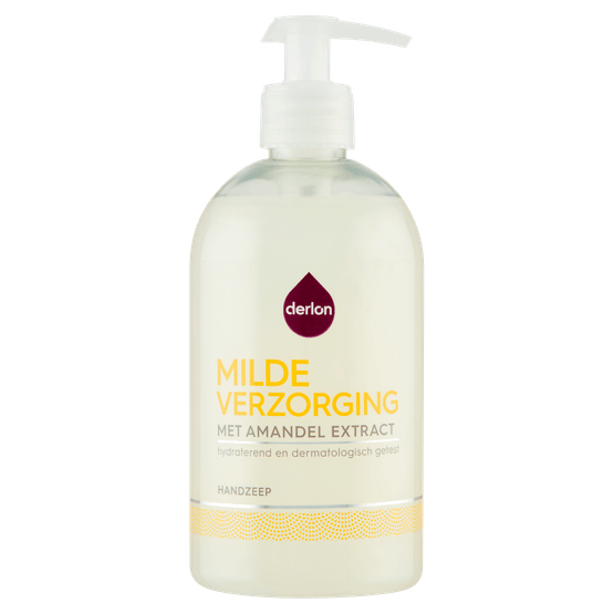 Foto van Derlon Vloeibare zeeppomp milde verzorging op witte achtergrond
