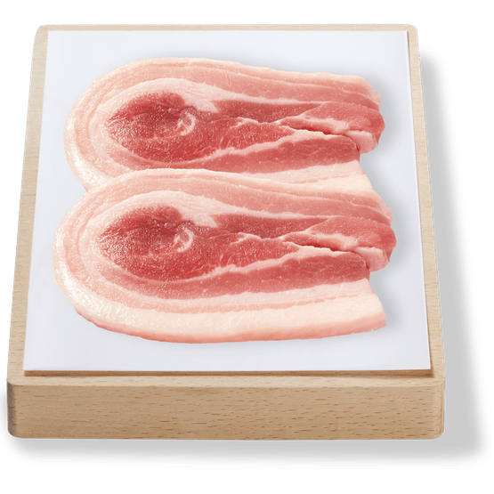 Foto van Vleeschmeesters Actie speklap naturel 2 stuks op witte achtergrond