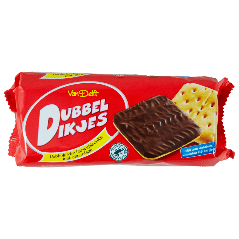 Van Delft Dubbeldikjes pure chocolade