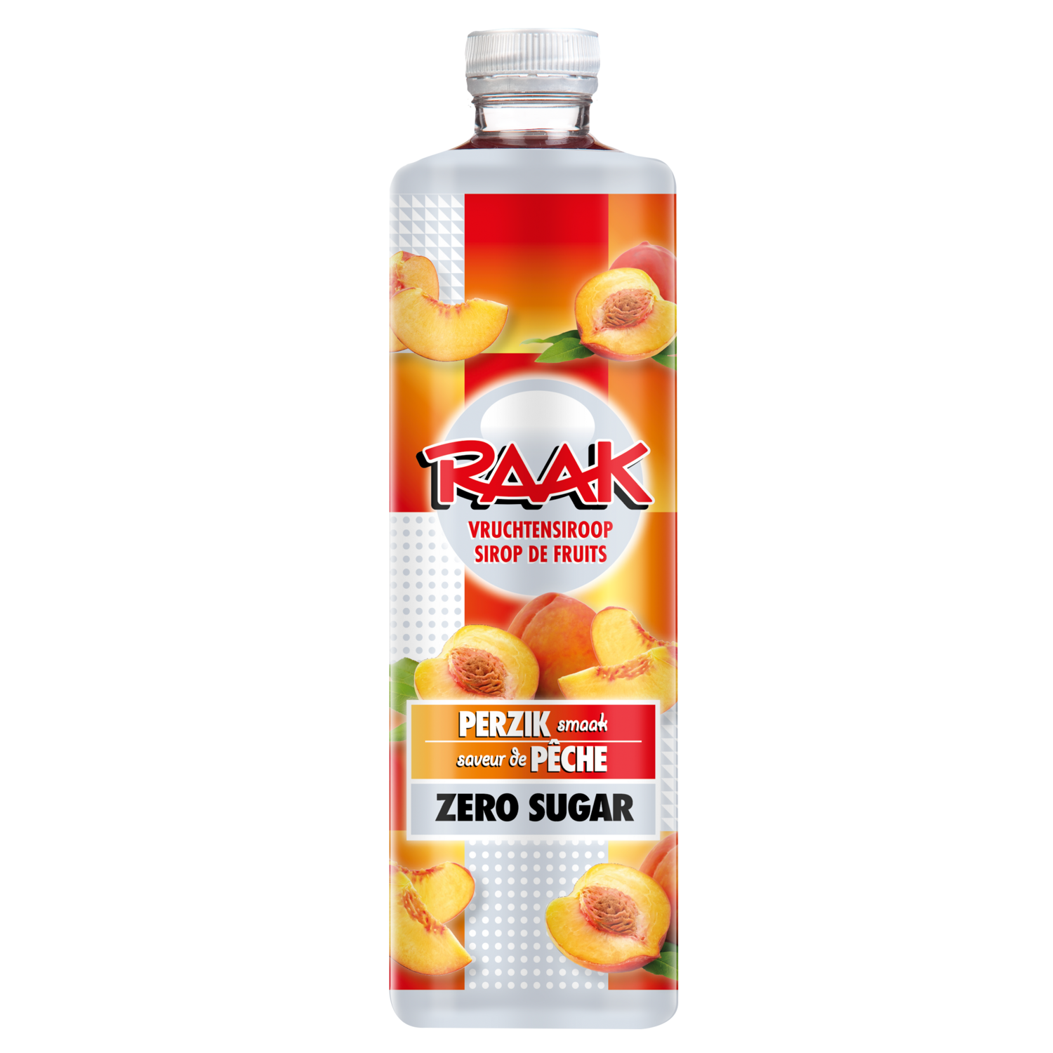 Raak Limonadesiroop perzik zero