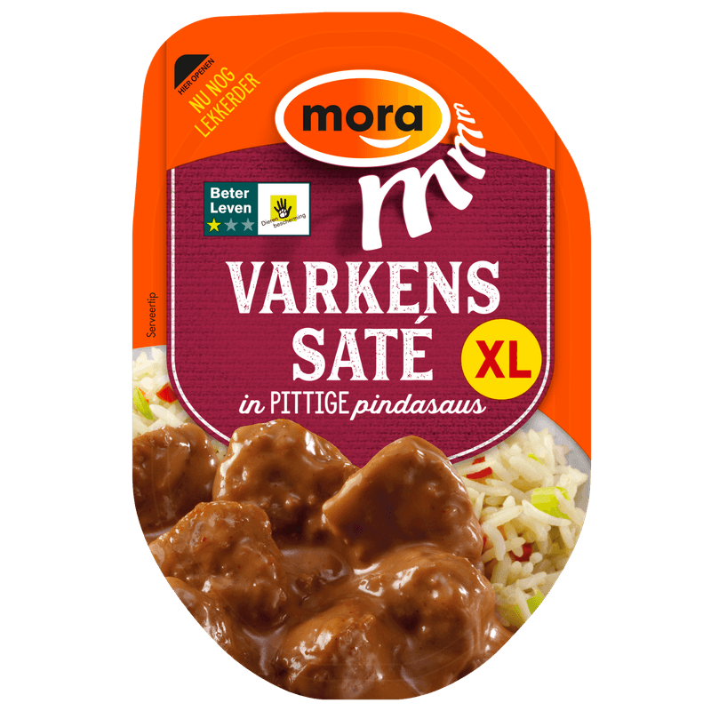 Mora Varkenssaté in Pittige Pindasaus XL 190 g