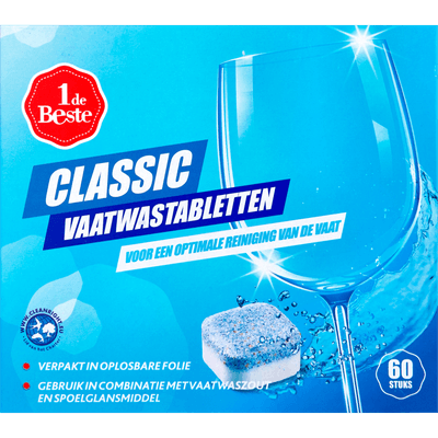 1 de Beste Vaatwastabletten classic - 60 Stuks