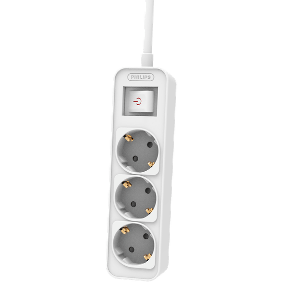 Foto van Philips Stekkerdoos wit op witte achtergrond