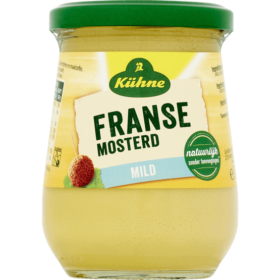 Foto van Kühne Mosterd naturel op witte achtergrond