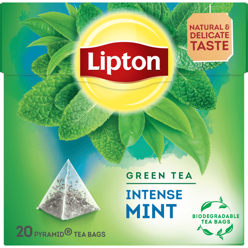 Lipton Intense mint green tea