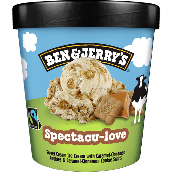 Foto van Ben & Jerry's Spectacu-love op witte achtergrond