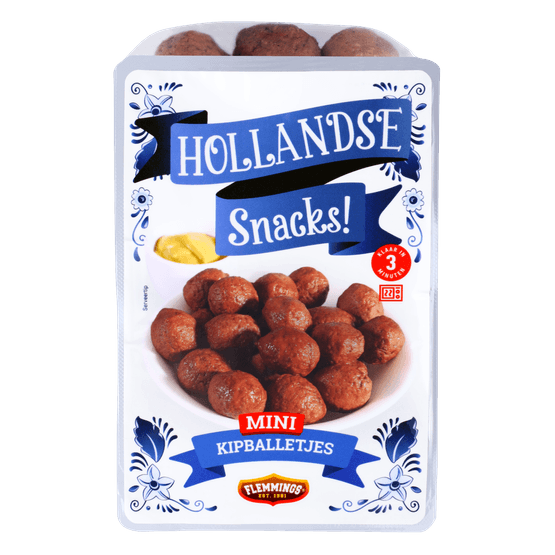 Foto van Flemmings Kip balletjes mini op witte achtergrond