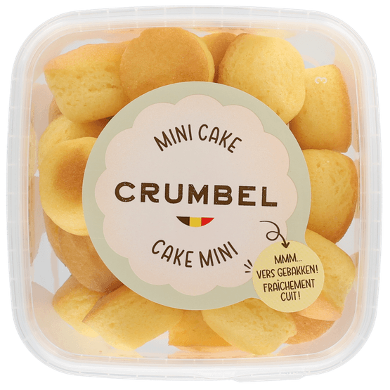 Foto van Crumbel Cake naturel op witte achtergrond