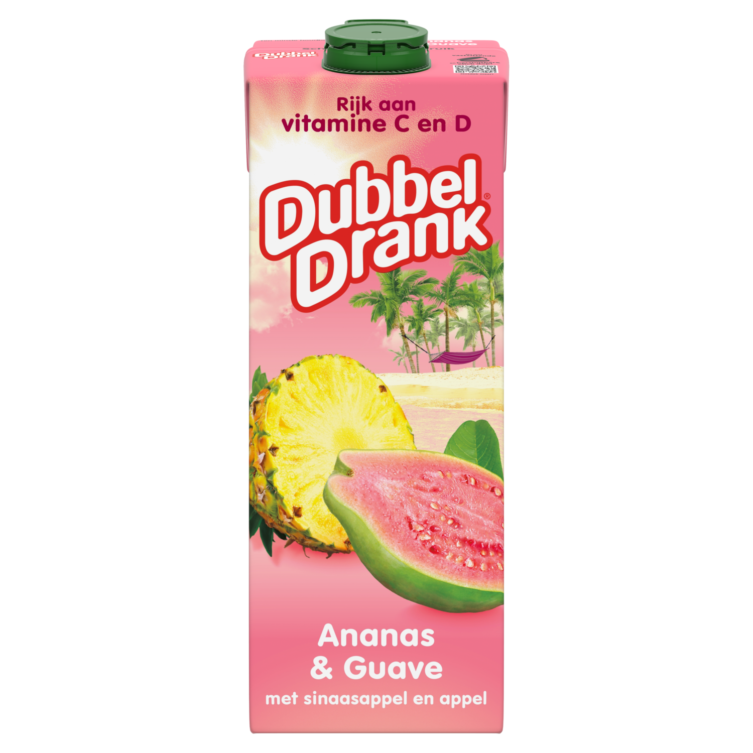DubbelDrank Ananas & Guave met Sinaasappel en Appel 1 L