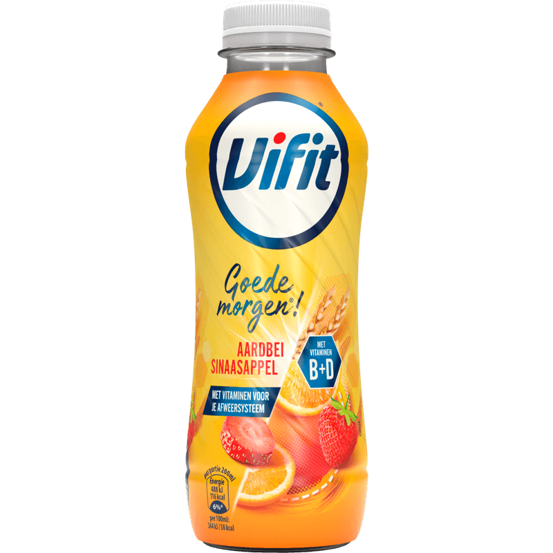 Vifit Goedemorgen aardbei sinaasappel