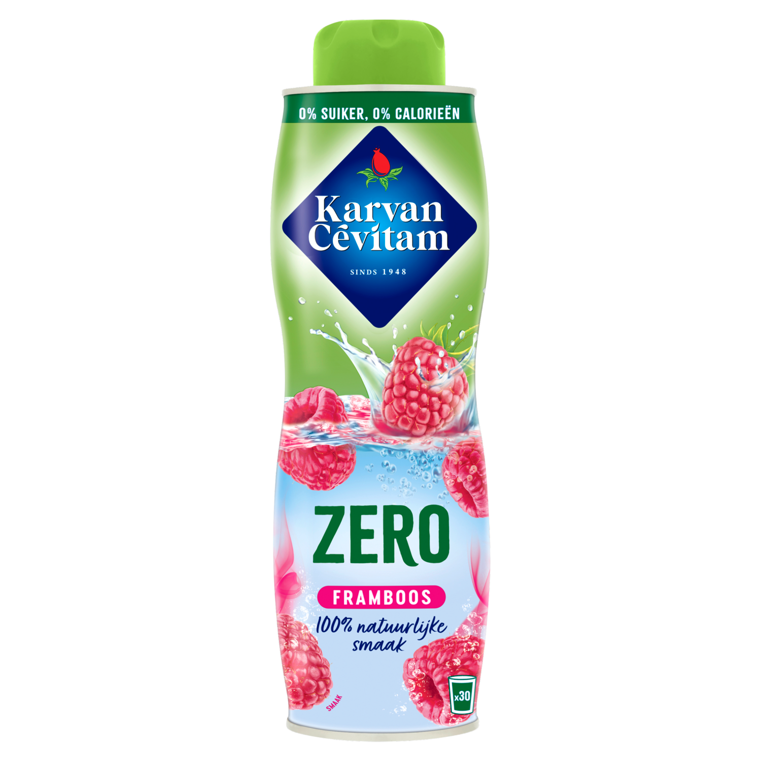 Karvan Cevitam Limonadesiroop framboos 0%