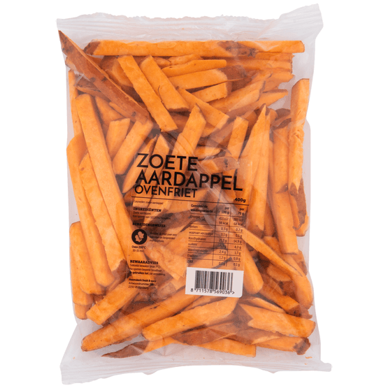 Foto van Fresh & Easy Zoete aardappelfriet op witte achtergrond