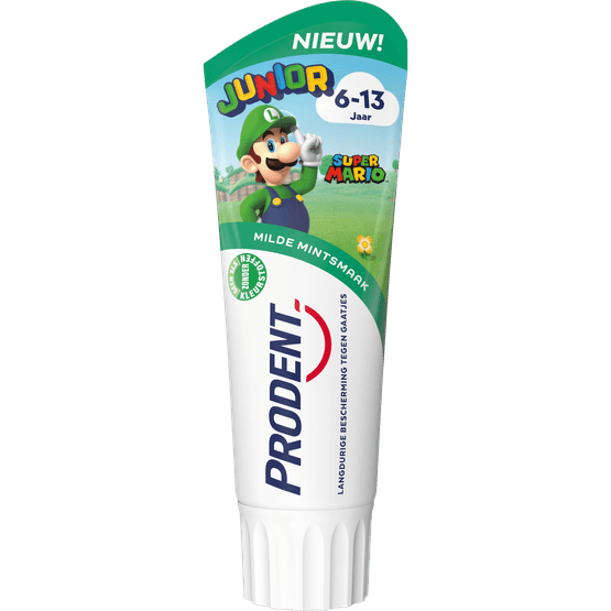 Foto van Prodent Tandpasta junior 6-12 jaar op witte achtergrond
