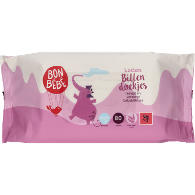 Bonbébé Billendoekjes lotion - 80 Stuks