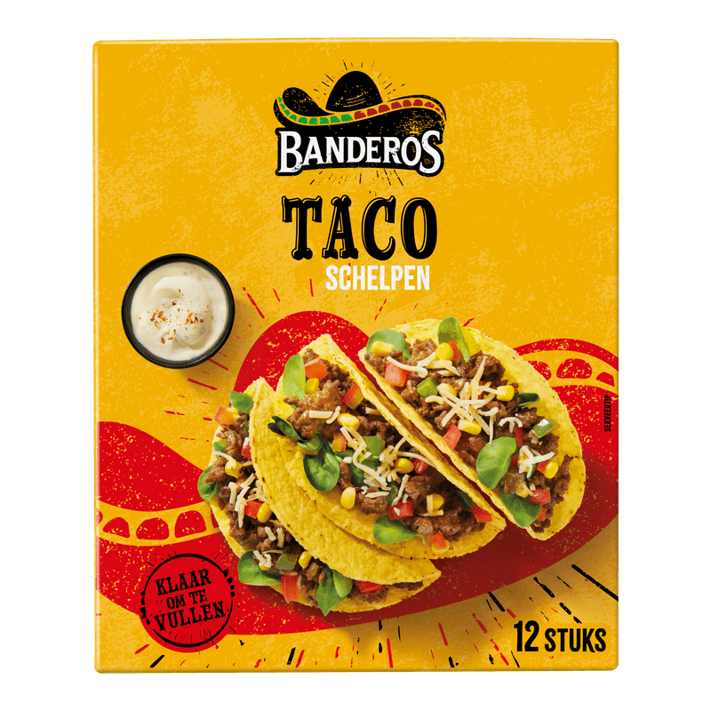 Banderos Taco schelpen 12 stuks