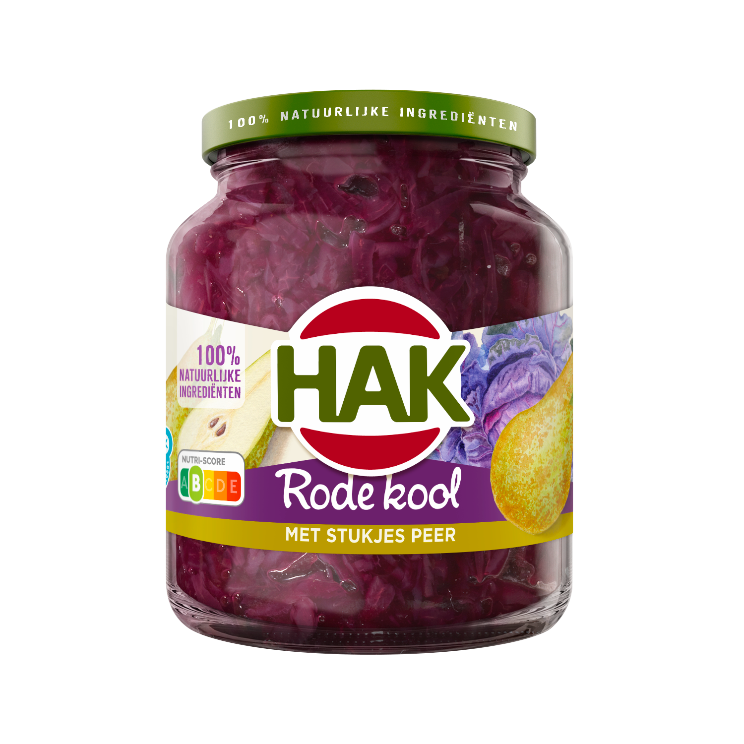 Hak Rode kool met stukjes peer en kaneel