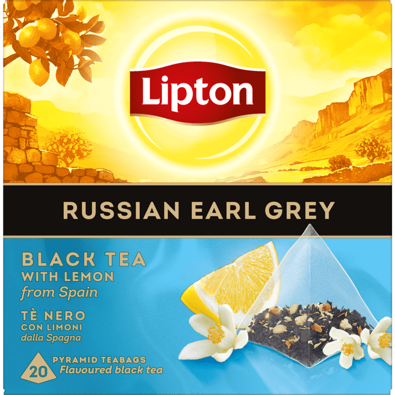 Lipton Russian earl grey black tea lemon