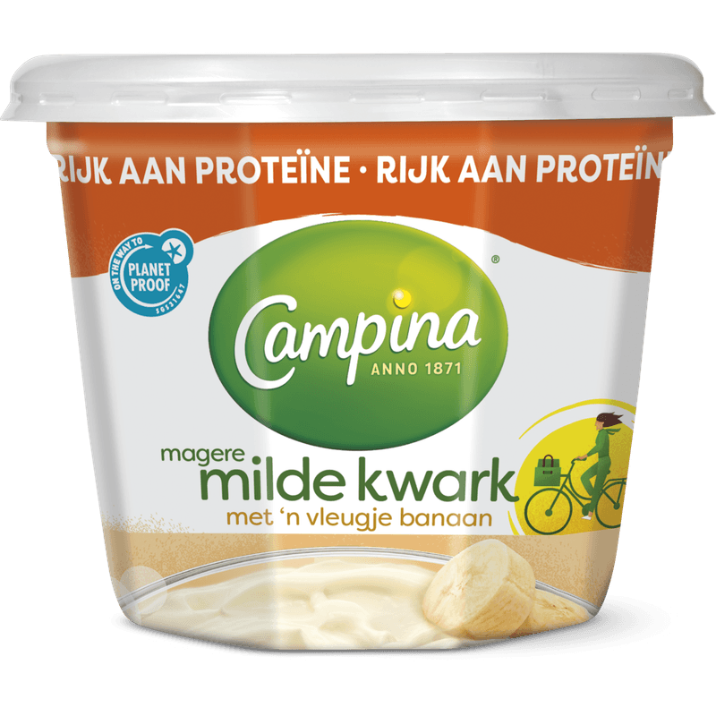 Campina Magere Milde Kwark met 'n Vleugje Banaan 500 g