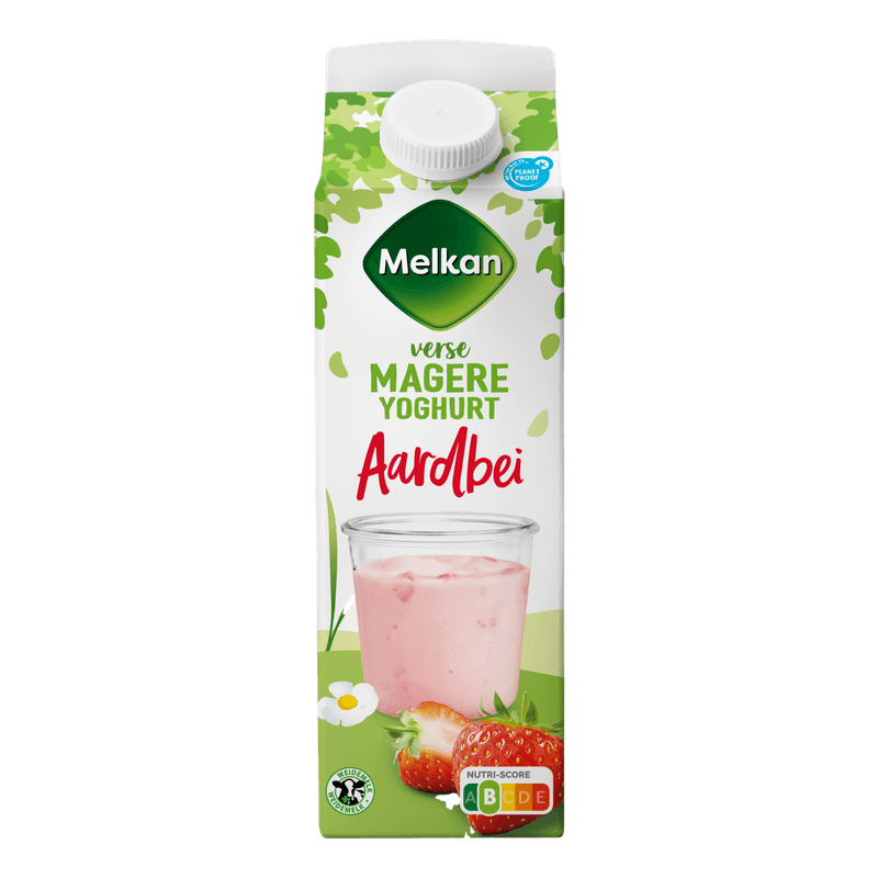 Melkan Vruchtenyoghurt aardbei