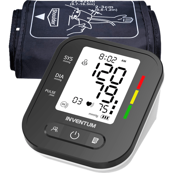 Foto van Inventum Bloeddrukmeter bovenarm bda435 op witte achtergrond