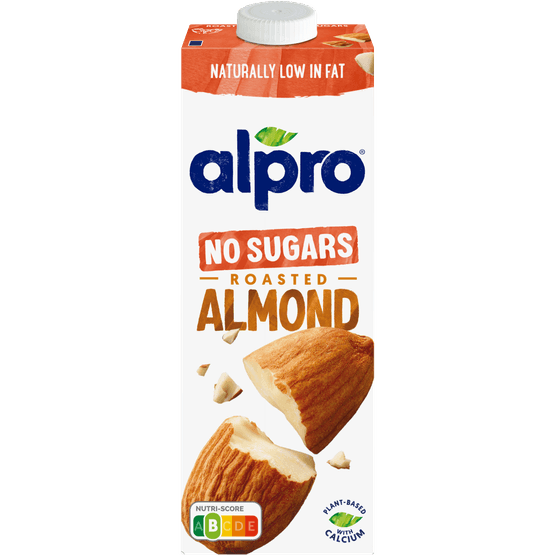 Foto van Alpro Amandeldrink No Sugars op witte achtergrond