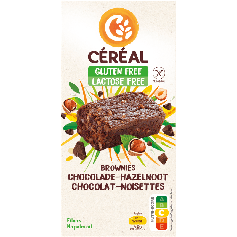 Céréal Brownies chocolade en hazelnoot