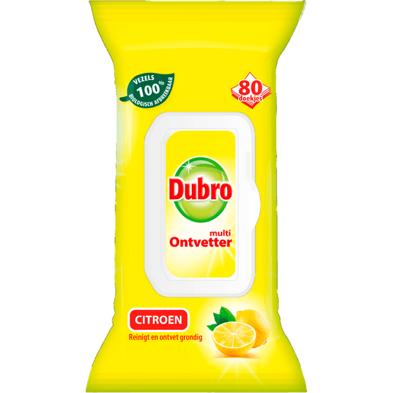 Foto van Dubro Multi ontvetter doekjes op witte achtergrond
