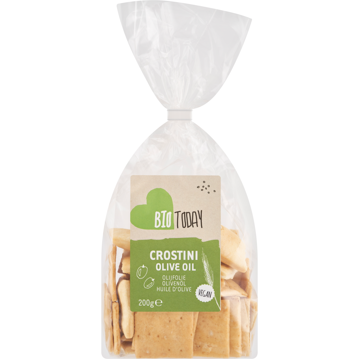 BioToday Crostini Mini-Cracker Olijfolie 200 g