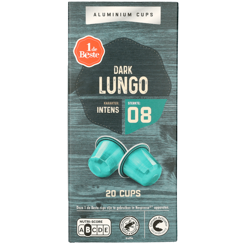 1 De Beste Koffiecups lungo dark