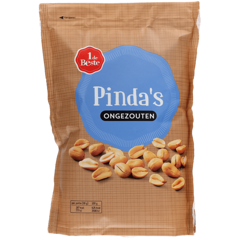 1 De Beste Pindas gebrand ongezouten