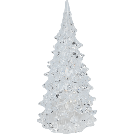 Foto van Kerstboom acryl met gekleurd op witte achtergrond