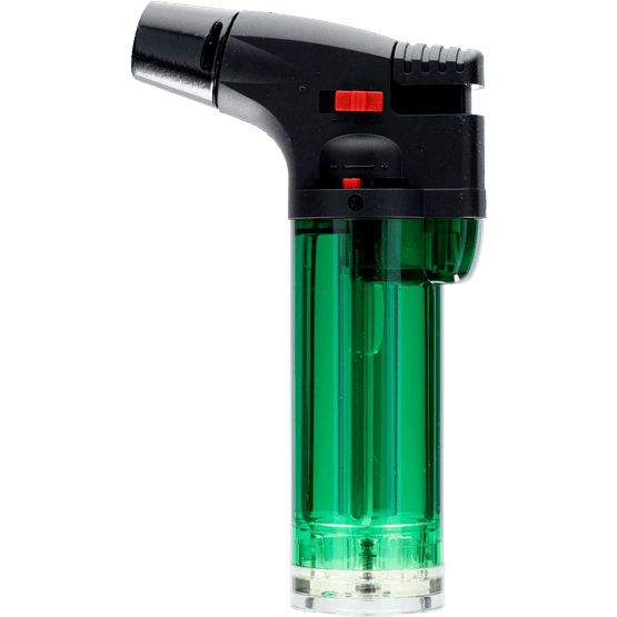 Foto van Aansteker jetflame op witte achtergrond