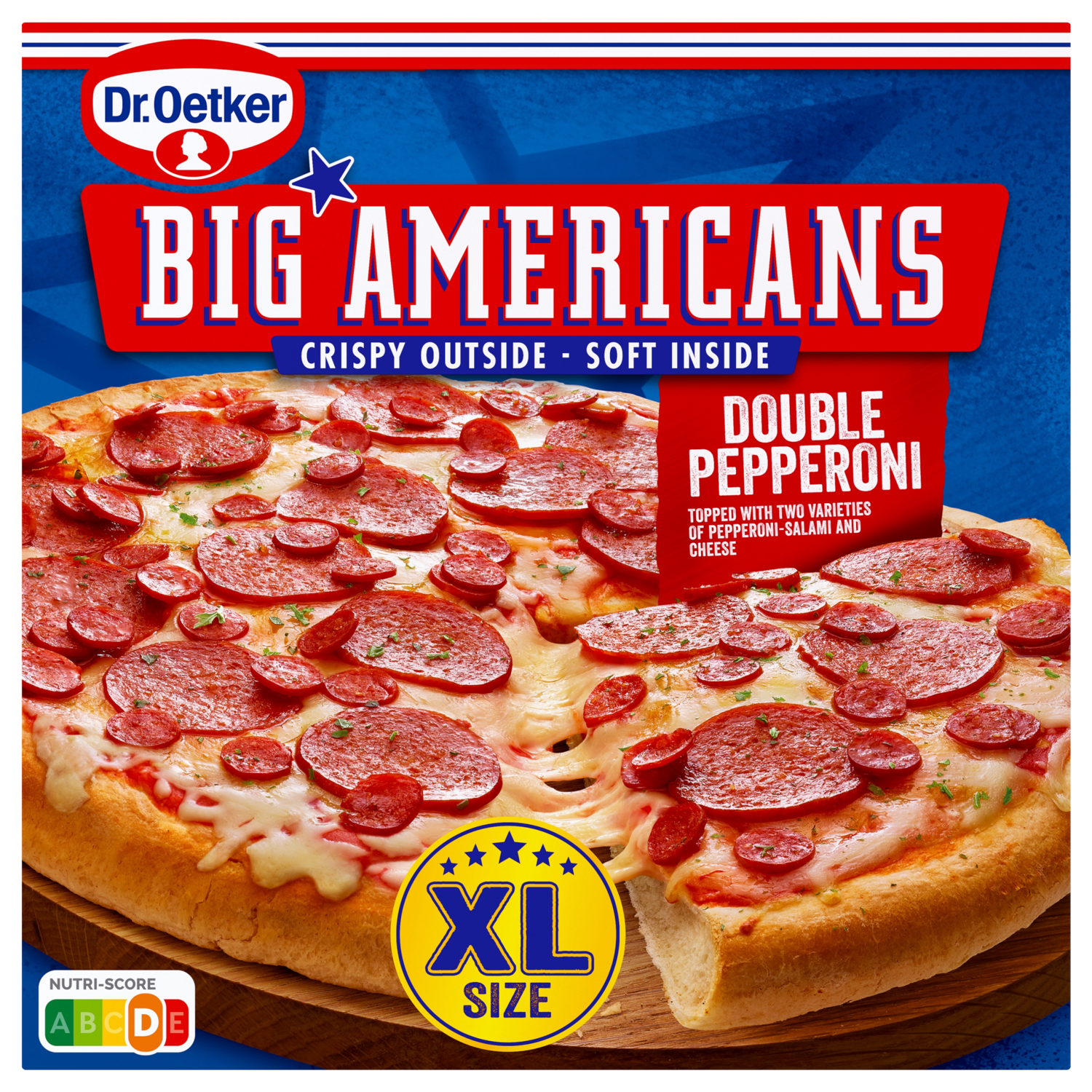 Dr. Oetker Big Americans pizza XL double pepperoni