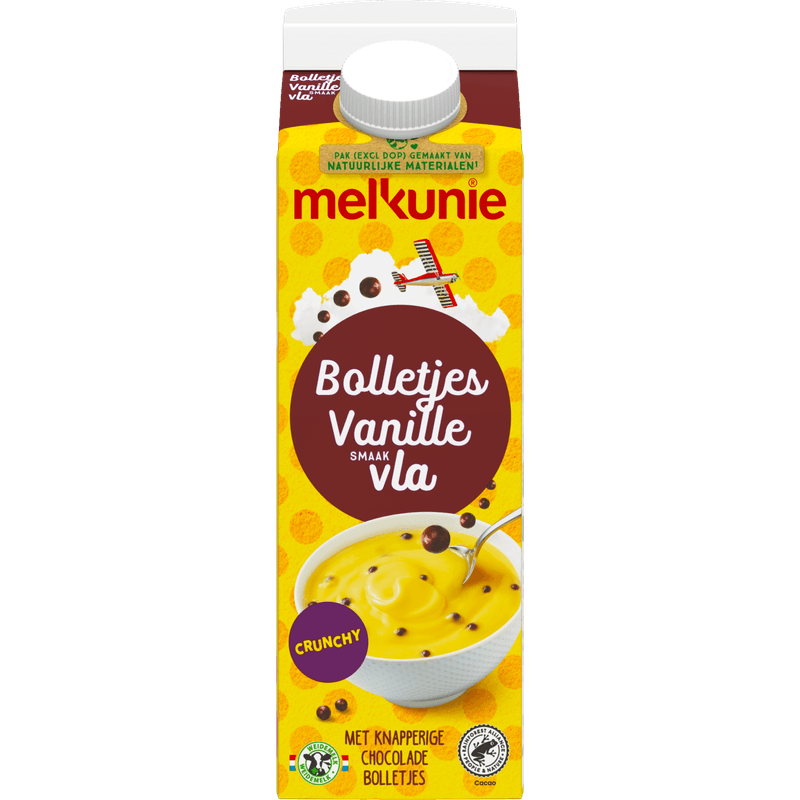 Melkunie Bolletjesvla met vanillesmaak
