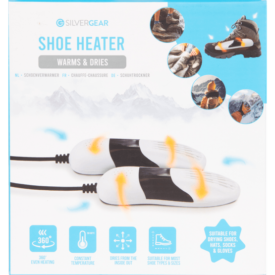 Foto van Silvergear voetenverwarmer op witte achtergrond