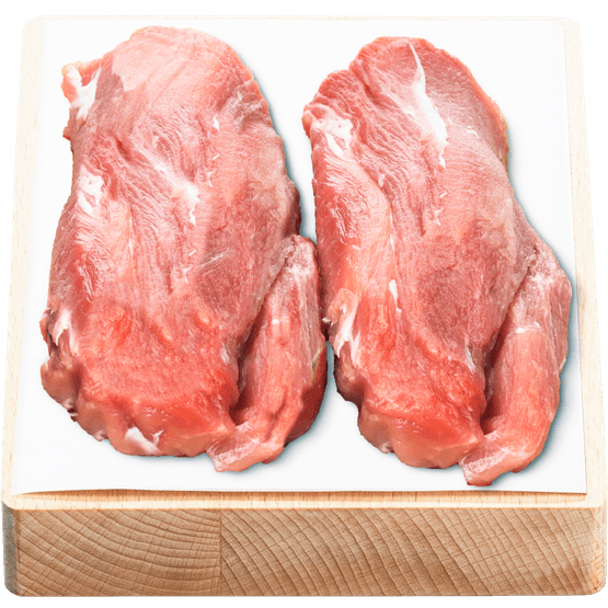 Foto van Vleeschmeesters Actie Varkenshaas kort 2 stuks op witte achtergrond