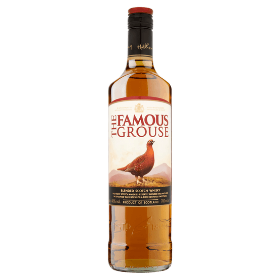 Foto van Famous Grouse Whisky op witte achtergrond