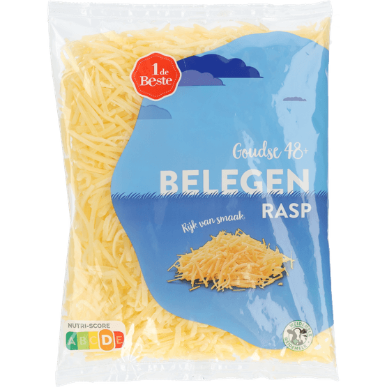 Foto van 1 de Beste Rasp belegen 48+ op witte achtergrond