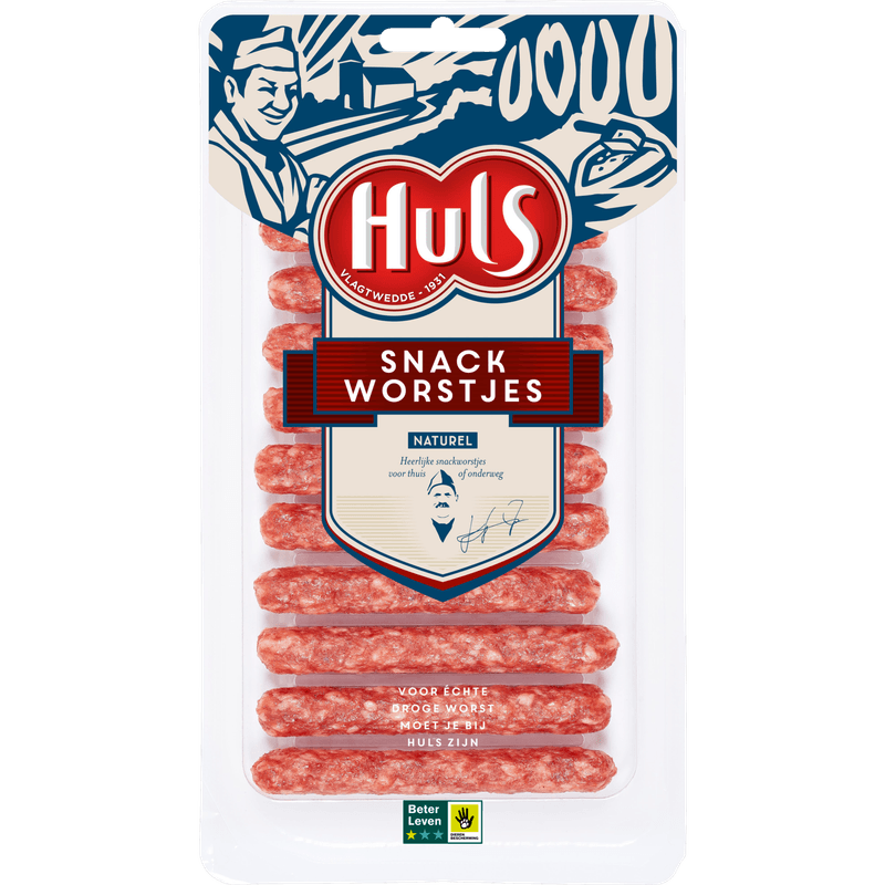 Huls Snackworstjes naturel