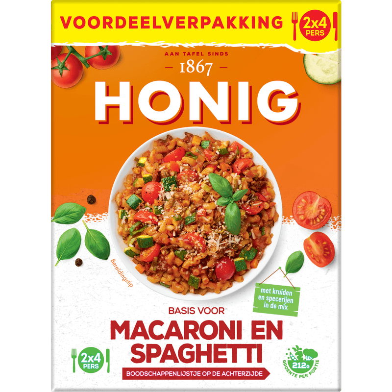 Honig Kruidenmix macaroni & spaghetti voordeelverpakking