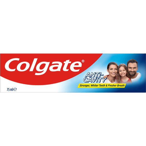 Foto van Colgate Tandpasta anti cavity op witte achtergrond