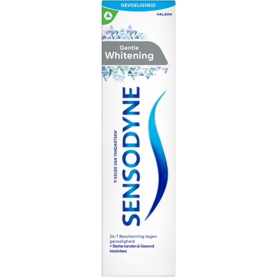 Foto van Sensodyne Tandpasta gentle whitening op witte achtergrond