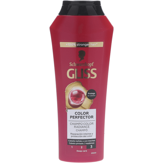 Foto van Gliss Kur Shampoo ultimate color op witte achtergrond