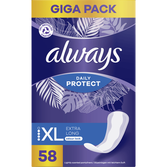 Foto van Always Inlegkruisjes long plus megapak op witte achtergrond