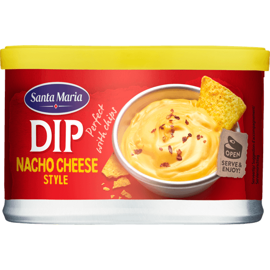 Foto van Santa Maria Cheese dip op witte achtergrond