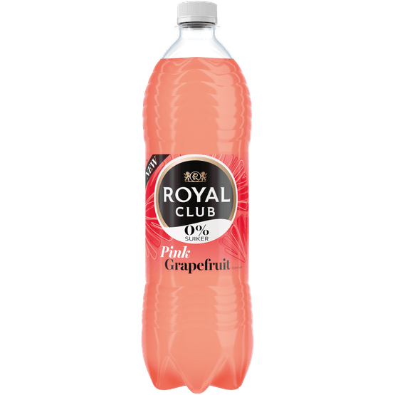 Foto van Royal Club Pink grapefruit op witte achtergrond