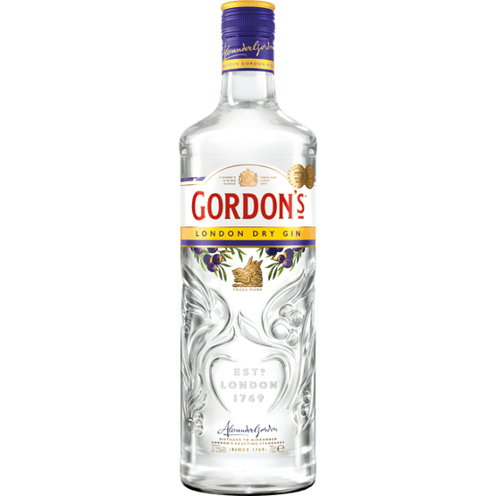 Foto van Gordon's Gin dry op witte achtergrond