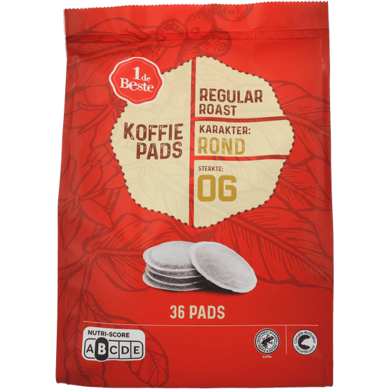 Foto van 1 de Beste Koffiepads regular op witte achtergrond