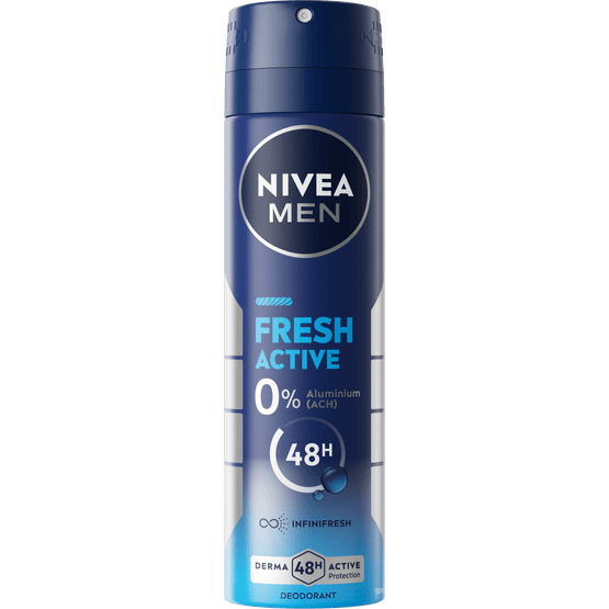 Foto van Nivea Deospray men fresh active op witte achtergrond